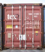 1 x 40ft Industrial High Cube Shipping / Storage Container - Ref: FF314 (Unit 9)