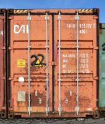 1 x 40ft Industrial High Cube Shipping / Storage Container - Ref: FF302 (Unit 22)