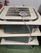 3 x Toshiba / Daikin Air Conditioning Units with Outdoor Units, Ceiling Cassettes and Heat Pump