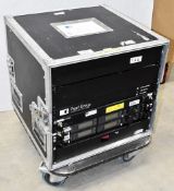 1 x SHURE 4-Way Radio Rack with 2 x Antennas & 1 x Cat 5 Cable, TP Link Switch, Rack Mount Plug