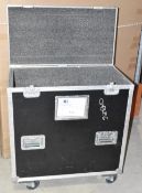1 x Professional 80cm Wide Empty Mobile Flight Case on Castors - Ref: ALT164/WH2 - CL581 - Location: