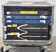 Nexo Audio Amp Rack Featuring 2 x Camco Vortex 4 Power Amplifiers and 2 x NEXO Analog TD Controllers