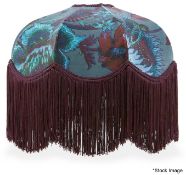 1 x HOUSE OF HACKNEY 'Majorelle Tilia' Luxury Velvet Lampshade - Made in the UK - RRP £395.00