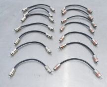 14 x Premium Audio Cables featuring Planet Waves' Nickel Plated RCA Male Connectors - Ref: ASH410