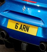 Private Registration Number Plate - 6ARN - NO VAT ON THE HAMMER - CL011 - Location: Altrincham WA14