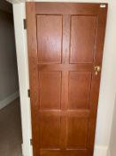 1 x Solid Wood Lockable Internal Door - Ref: PAN258 - CL896 - NO VAT ON THE HAMMER -