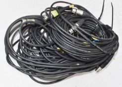 1 x Bundle of 5 x Professional Microphone Cables / Leads - Ref: ALT168+600/WH2 - CL581 - Location: