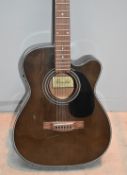 1 x Farida Electro Acoustic Guitar Featuring a Fishewrman Pickup with Tuner - Model F-8CETB -