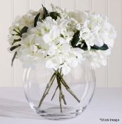 1 x LSA Luxury Mouth Blown Glass Globe Flower Vase, 22cm - Original Price £50.00 - Ref: 6377290/