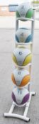 Set of 5 x REEBOK Sports Exercise Weight Training Medicine Balls with Rack - NO VAT ON HAMMER