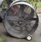 1 x Heat Buster Industrial Large Fan on Wheels - Dimensions: H117 x W115 x D57 cms - CL936 - Read De