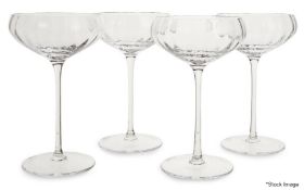 6 x SOHO HOUSE HOME 'Pembroke' Luxury Mouth-blown Champagne Coupes (280ml) - Total Value £108.00