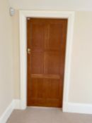 1 x Solid Wood Lockable Internal Door - Ref: PAN237 - CL896 - NO VAT ON THE HAMMER -