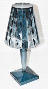 1 x KARTELL x FERRUCIO LAVIANI 'Big Battery' Designer Table Lamp in Light Blue - Original Price £