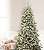1 x BALSAM HILL Frosted Fraiser Fir Luxury 7.5ft Candlelight Christmas Tree - Original Price £800.00