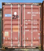 1 x 40ft Industrial High Cube Shipping / Storage Container - Ref: FF304 (Unit 20)