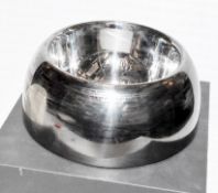1 x LORD LOU 'Capri' Luxury Tinted Stainless Steel 23cm Medium Dog Bowl *See Condition report*
