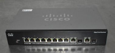 1 x CISCO SF302-08Mp 8-Port POE Managed Network Switch - Ref: CEC156/C1 - CL971 - Location: