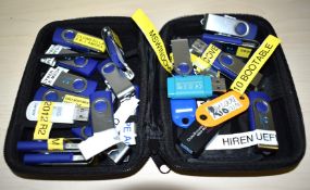 Assorted Collection of USB Pen Drives with Windows Installation Software and More