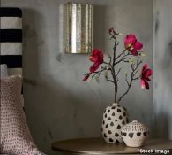 1 x 'Versailles' Opulent Art Deco-style Wall Lamp Uplight with Antiqued Mirror Frontage - Ex-