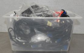 1 x Large Assorted Collection of Monitor Cabes in a Storage Container - Ref: CEC214 C2 - CL971 -