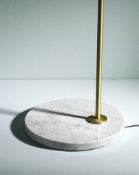 1 x FLOS 'Captain Flint' Italian White Carrara Marble Table Lamp Base *Part Only* Ref: 7604827/