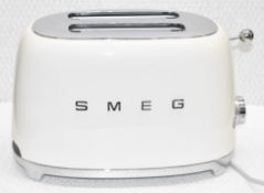 1 x SMEG Retro-Style 2-Slice Toaster in Cream - Original Price £119.00 *Condition Report* Ref: