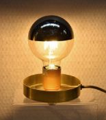 1 x LIGNE ROSET 'Jali' Designer Lamp Base in Brass and Gilded Crown Bulb - Original Price £233.00 *