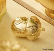 1 x AERIN 'Acorn Objet' Luxury Brass Desk Decoration - Original Price £185.00 - Ex-display / Boxed -