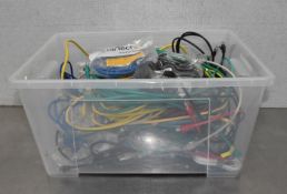 1 x Large Collection of Network Cable in a Storage Container - Ref: CEC213 C2 - CL971 - Location: