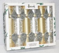 6 x HARRODS OF LONDON 'Regency Regalia' Luxury Handmade Christmas Crackers - Original Price £129.00