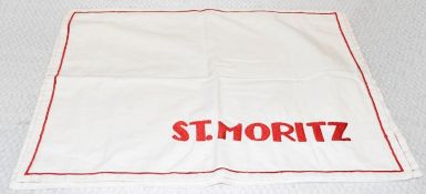 A Pair of LES-OTTOMANS 'St. Mortiz' Luxury Hand-embroidered Cotton Placemats - Ref: 7266125x2/
