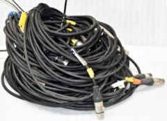 Bundle of 5 x Professional Microphone Cables / Leads - Ref: ALT154+9/WH2 - CL581 - Location:
