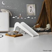 1 x JUPIDUU Premium Indoor Children's Wooden Slide in White - Original Price £249.95 - Ref:
