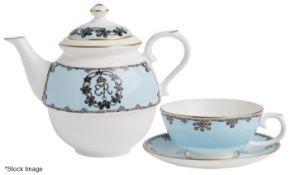 1 x HALCYON DAYS 'Castle Mey Tea For One' Fine Bone China Set - Original Price £135.00