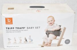 1 x STOKKE Tripp Trapp Baby Set in Storm Grey - Unused Boxed Shop Stock