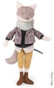 1 x MOULIN ROTY 'Justin Fox' Soft Toy Doll - New/Unused Stock with Tags - RRP £49.99
