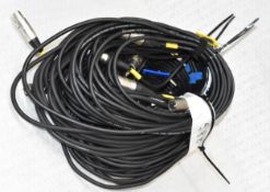 1 x Bundle of 5 x Professional Microphone Cables / Leads - Ref: ALT167+598/WH2 - CL581 - Location: