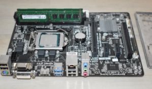 1 x Gigabyte GA-B85M-HD3 Motherboard with an Intel I5-4460 Processor, Geforce Graphics Card