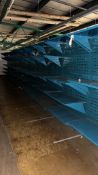 Approximately 18m of 1.8m Tall Racking With Clip In Counter Lever Shelving - CL417 - Location: