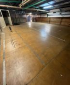 1 x Mezzanine Floor With Stairs, Plyboard Panels and  Fixed Vertical Ladder - Approx. 30x6m -
