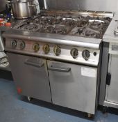 1 x Falcon Dominator 6 Burner Gas Range Cooker - Ref: BSP572