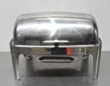 1 x Stainless Steel Chafing Dish with Rolling Lid