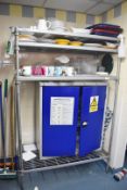 1 x Commercial Kitchen Shelf Unit and Storage Cabinet - Ref: BSP560