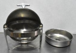 1 x Sunnex Round Roll Top Chafing Dish Set