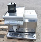 1 x Thermoplan Black & White Easyline CTM Espresso Coffee Machine - Stainless Steel Finish -