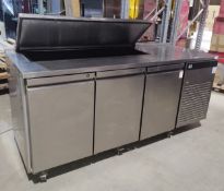 1 x Fosters G2 Commercial Countertop Refrigerator with Prepwell - Width 180cms