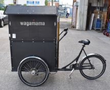 1 x Christiania Event Bike - Three Wheel Single Speed Bike with a Secure Box and Events Table