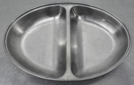 30 x Stainless Steel 30cm Divided Vegetable Dishes