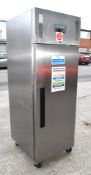 1 x Polar G592 Upright Single Door Refrigerator - Dimensions: H200 x W65 x D81 cms - Ref: SCH113 WH3